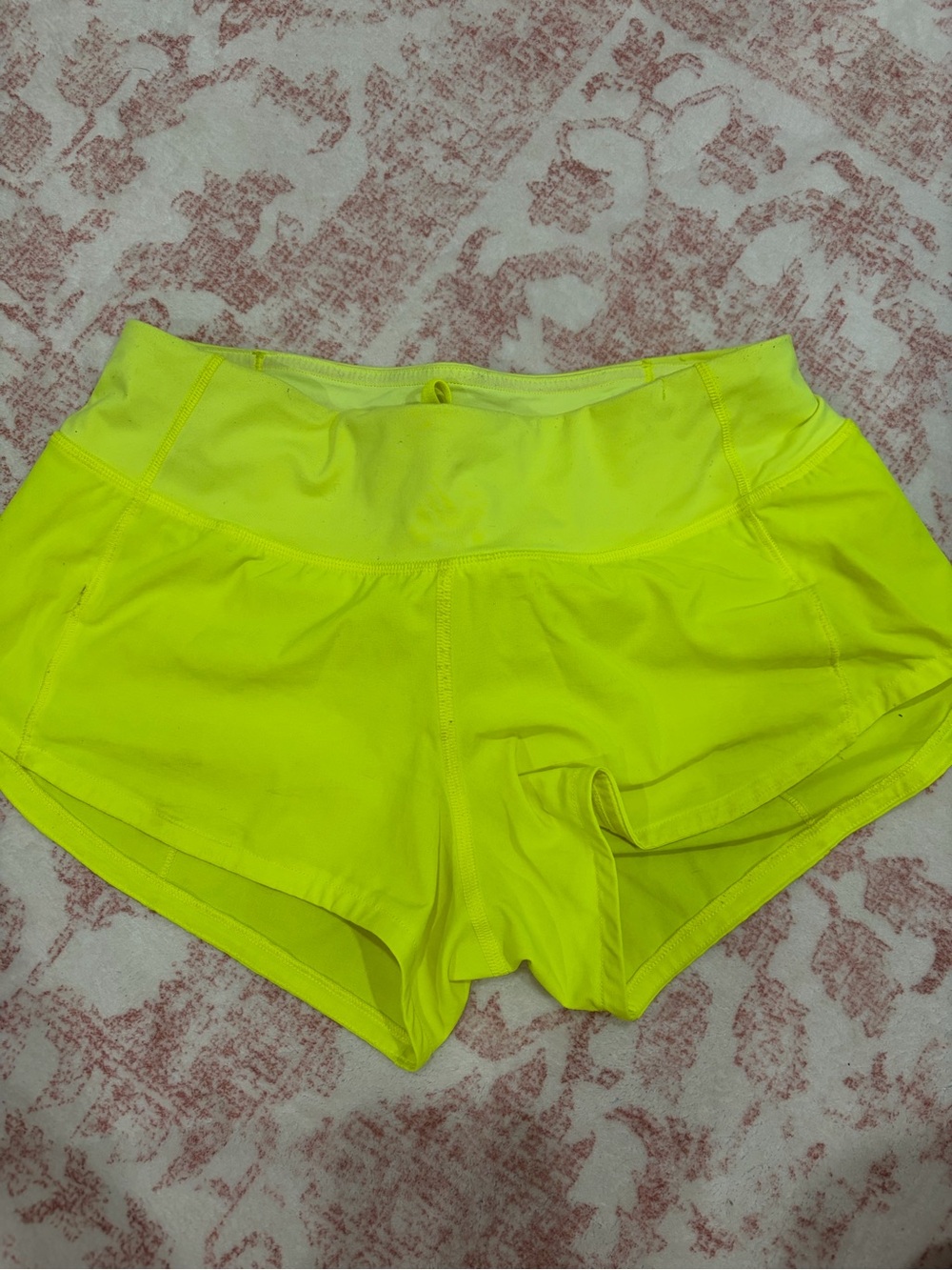 lululemon athletica Neon Yellow Performance Shorts